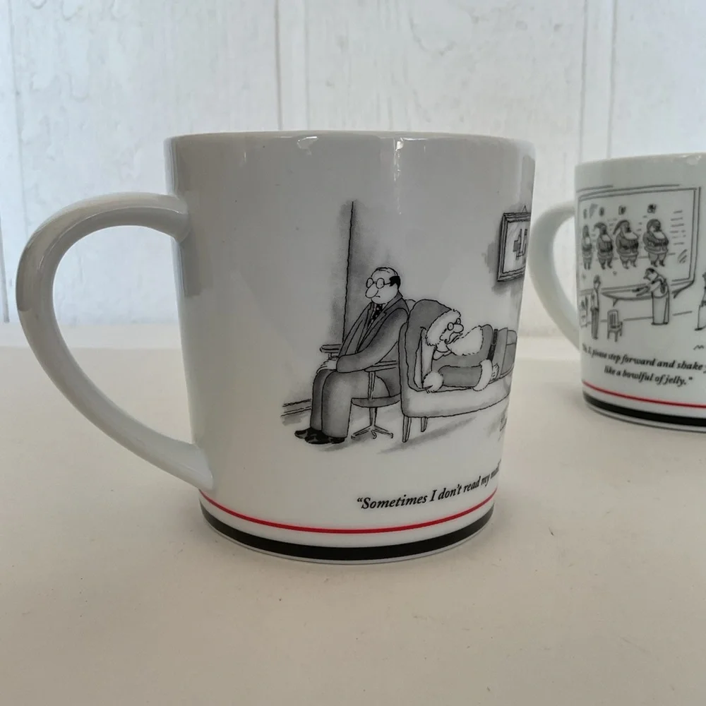 Restoration Hardware x The New Yorker Set of Two Ceramic Mugs